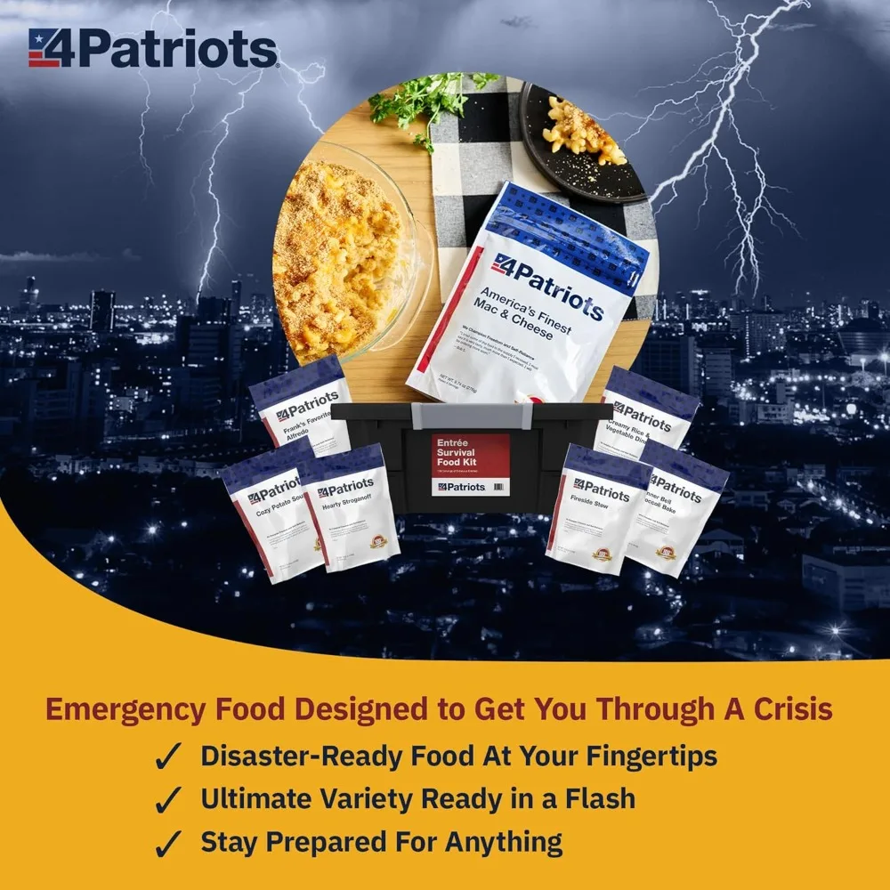 US Shipping Freeze Dried Emergency Food Kit 128 Servings Long Term MRE Meals 3