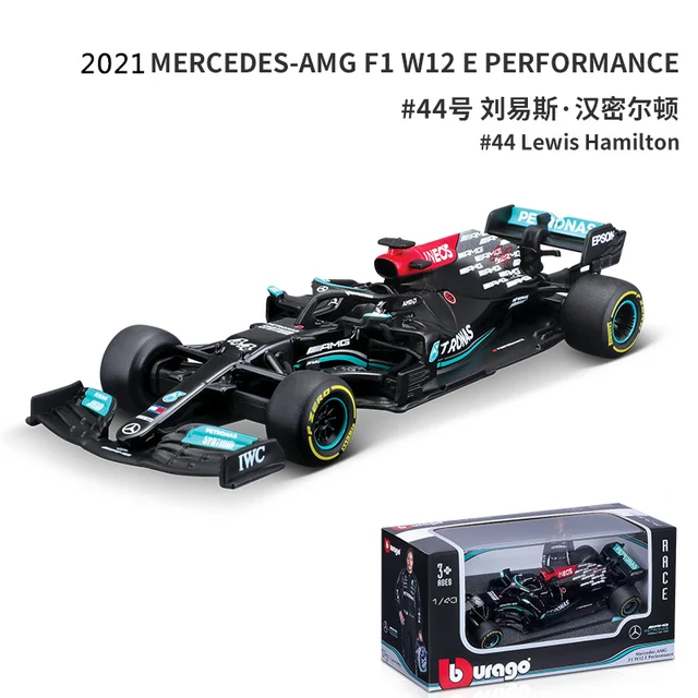 2021 Mercedes AMG Racing W12/W10 F1 Car Diecast 1:43 Scale Metal F1 Car Formulaa 1 Model Car Alloy Toy Car Collection Kid Gift 6