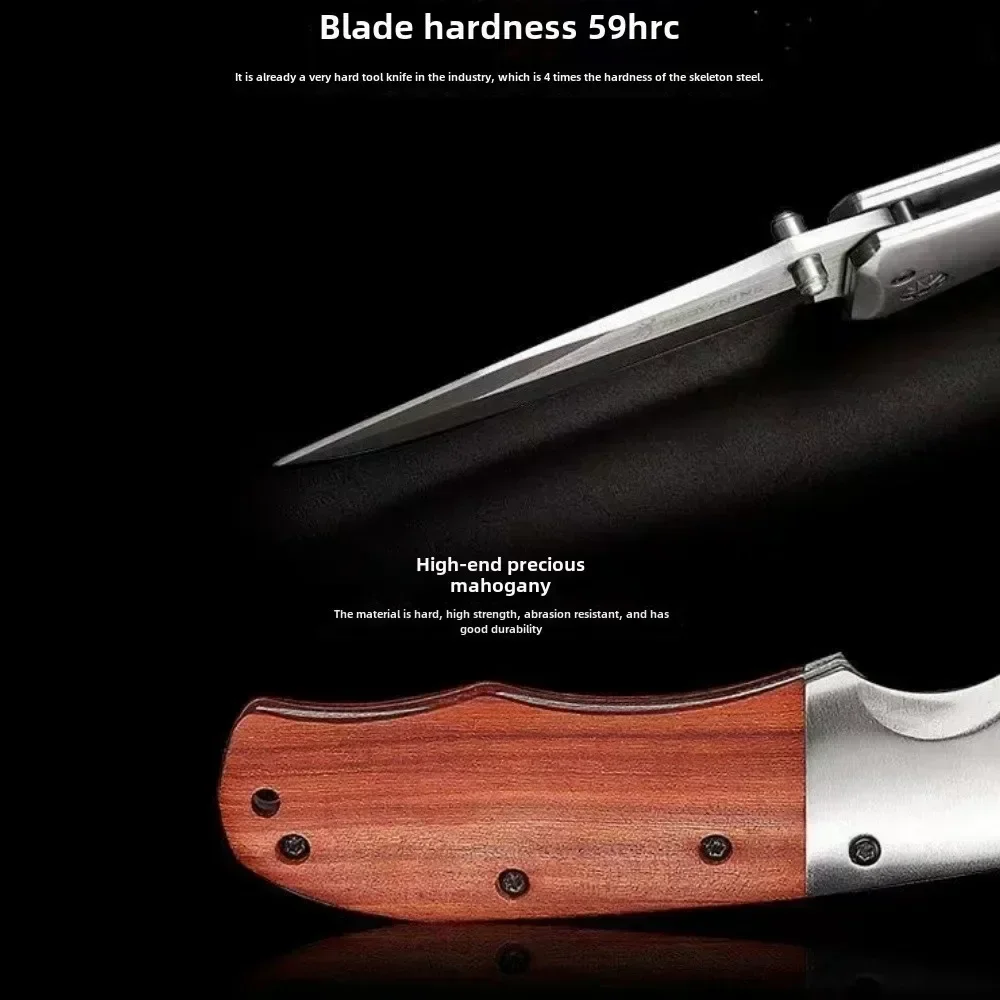 Colored Wood Folding Pocket Knife 5