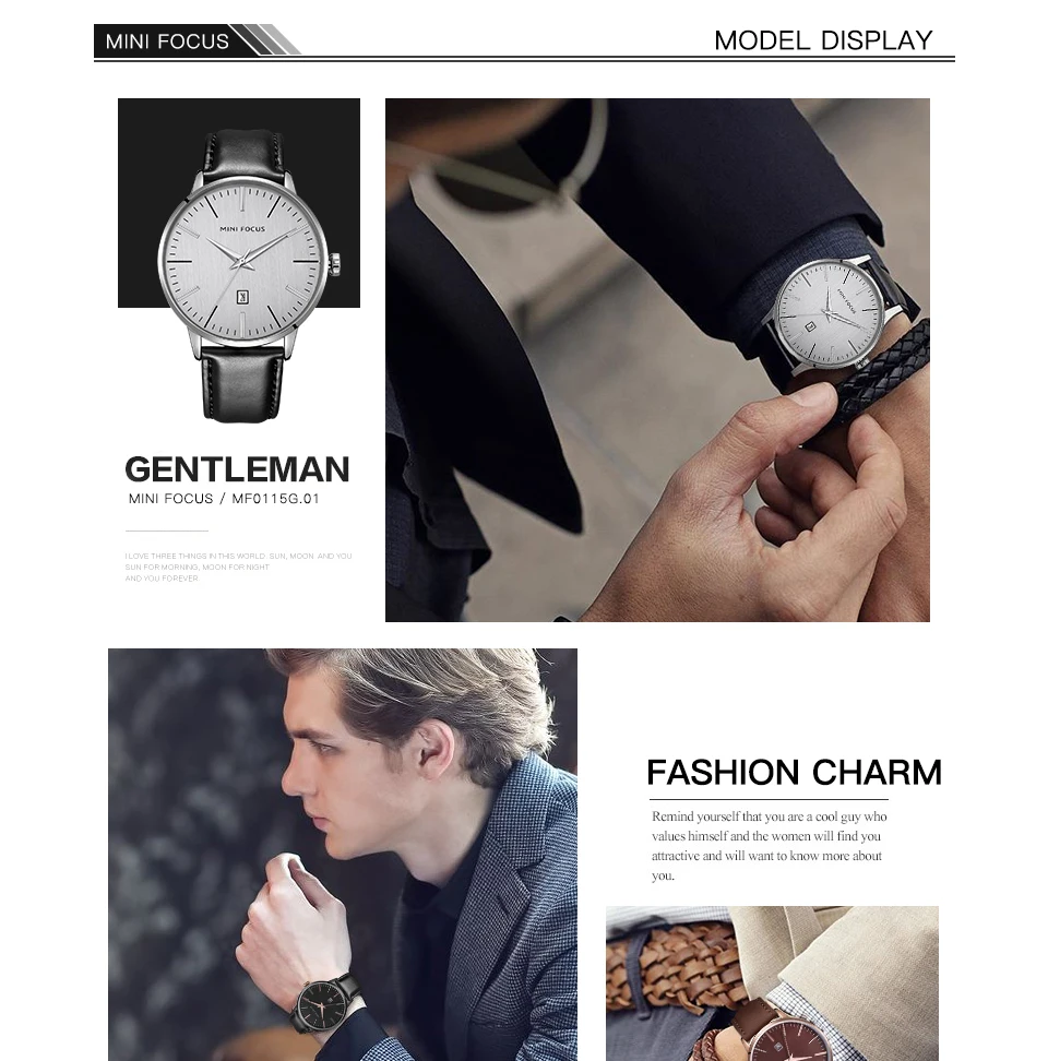 MINI FOCUS Quartz Watch for Men Waterproof_voghion.com