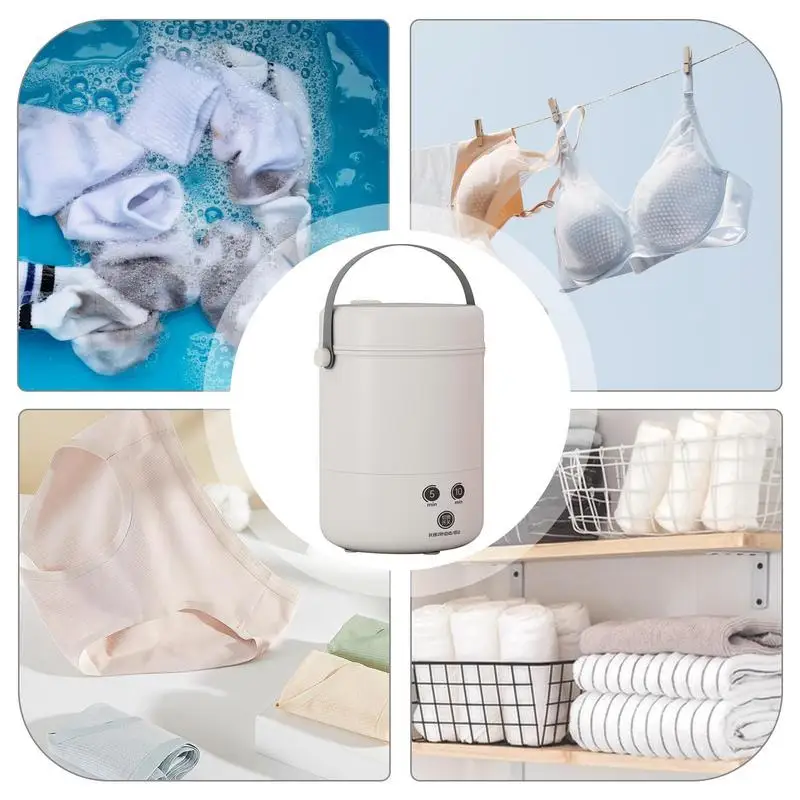Small Portable Washer RV Travel Washing Machine Compact Automatic Cloth Washer Laundry Appliances Portable Small Washing Machine