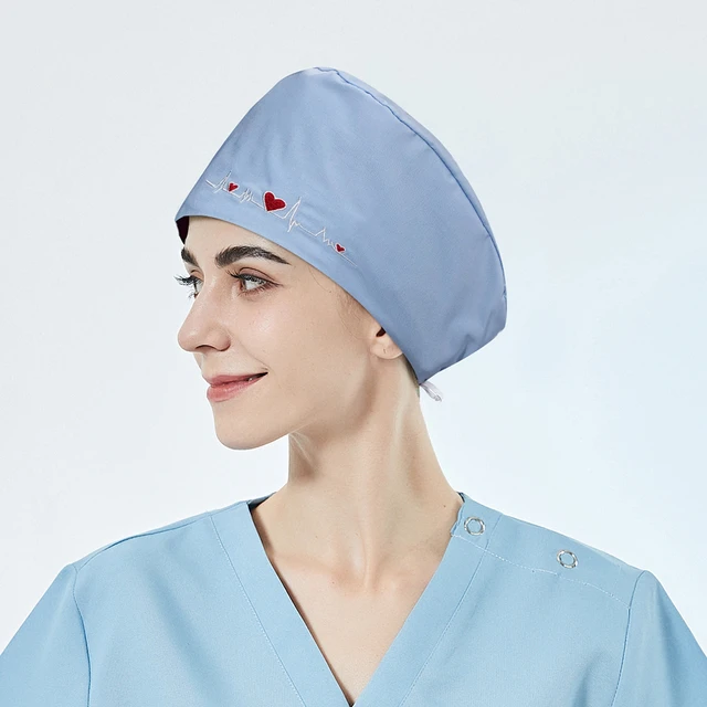 Chapeaux chirurgicaux couleur unie, chapeau pour esthéticienne, chapeau de  travail pour cheveux longs, accessoires médicaux, bonnets pour femmes,  vente en gros | AliExpress