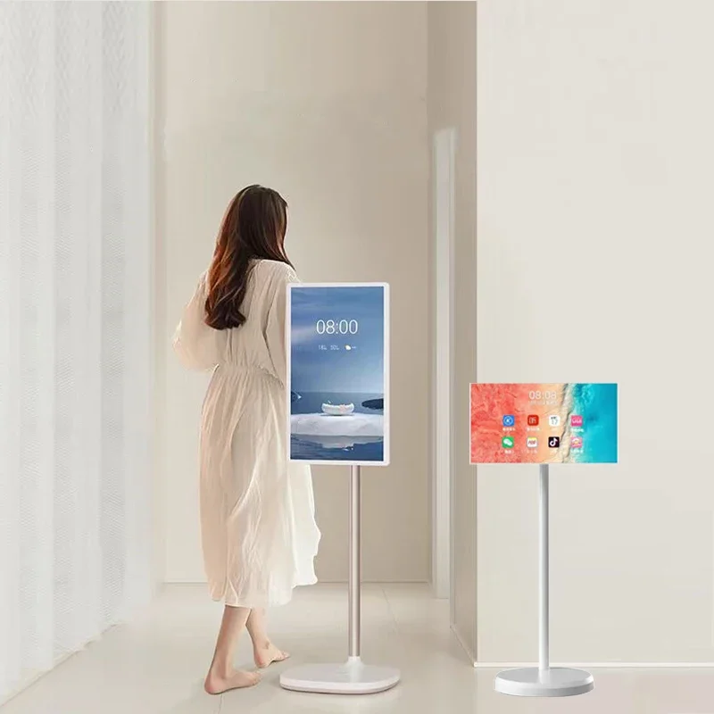 23.8 Inch Portable TV Rechargeable with Independent Battery Home/Portable Touch Smart Screen TV