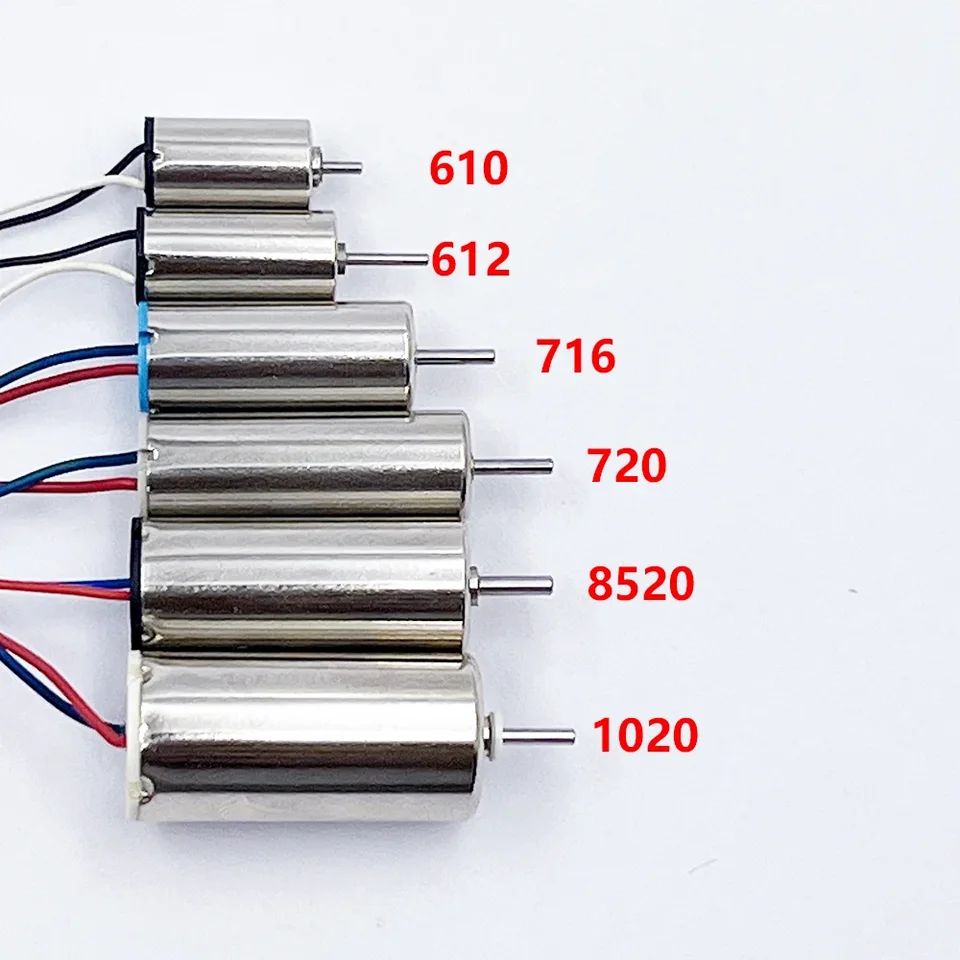 Energiewissenschaft 2 stücke High Coreless. DC Motorpropeller, Drohne UAV. Propeller, CW CCW. für 612 615 716 720 816 8520 1020 Motor, Montage 0,8 mm 1mm 1,2mm Blende Welle motor-Projekte ( Size : 1
