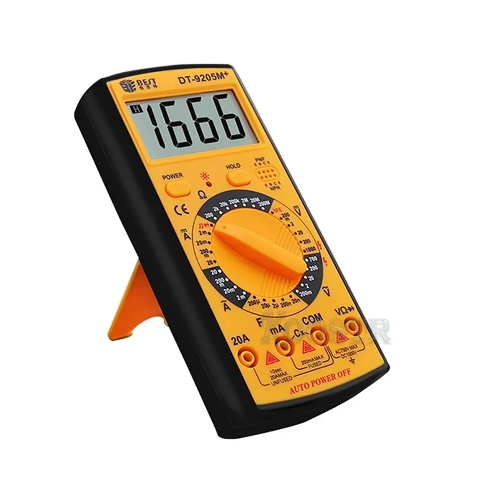 BEST DT-9205M+ Multimeter Upgraded version Handheld LCD Screen Digital Multimeter With buzzer Test Meter