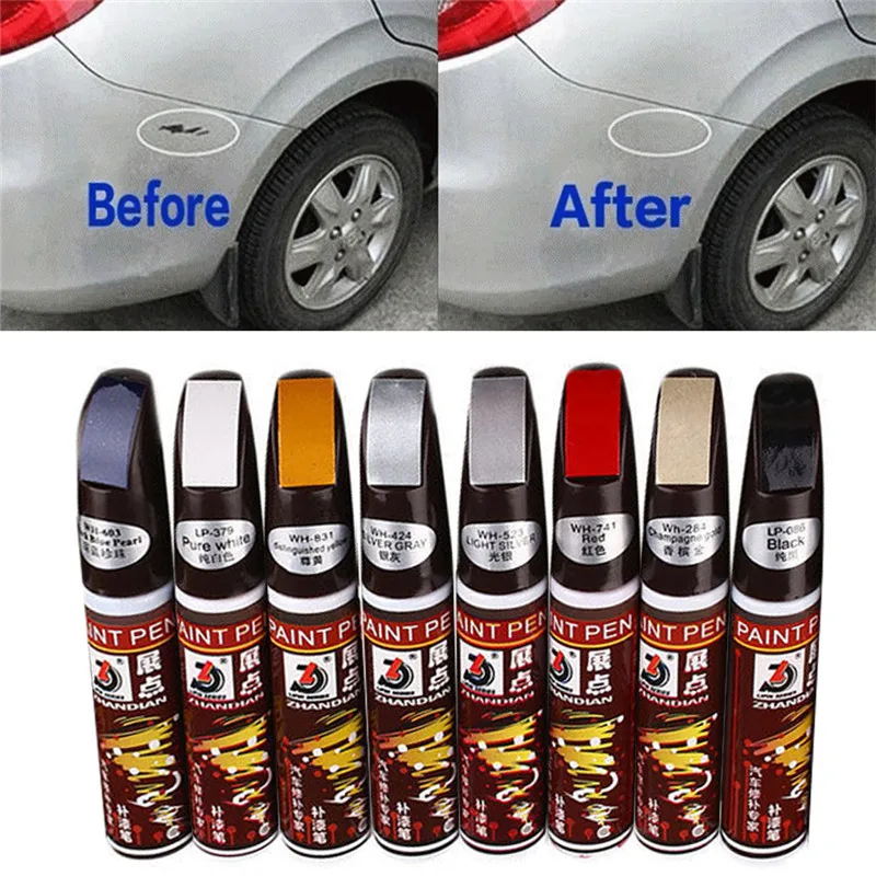 1pc Car Clear Scratch Remover Touch Up Pen Paint Repair Pen Black Car  Accessory