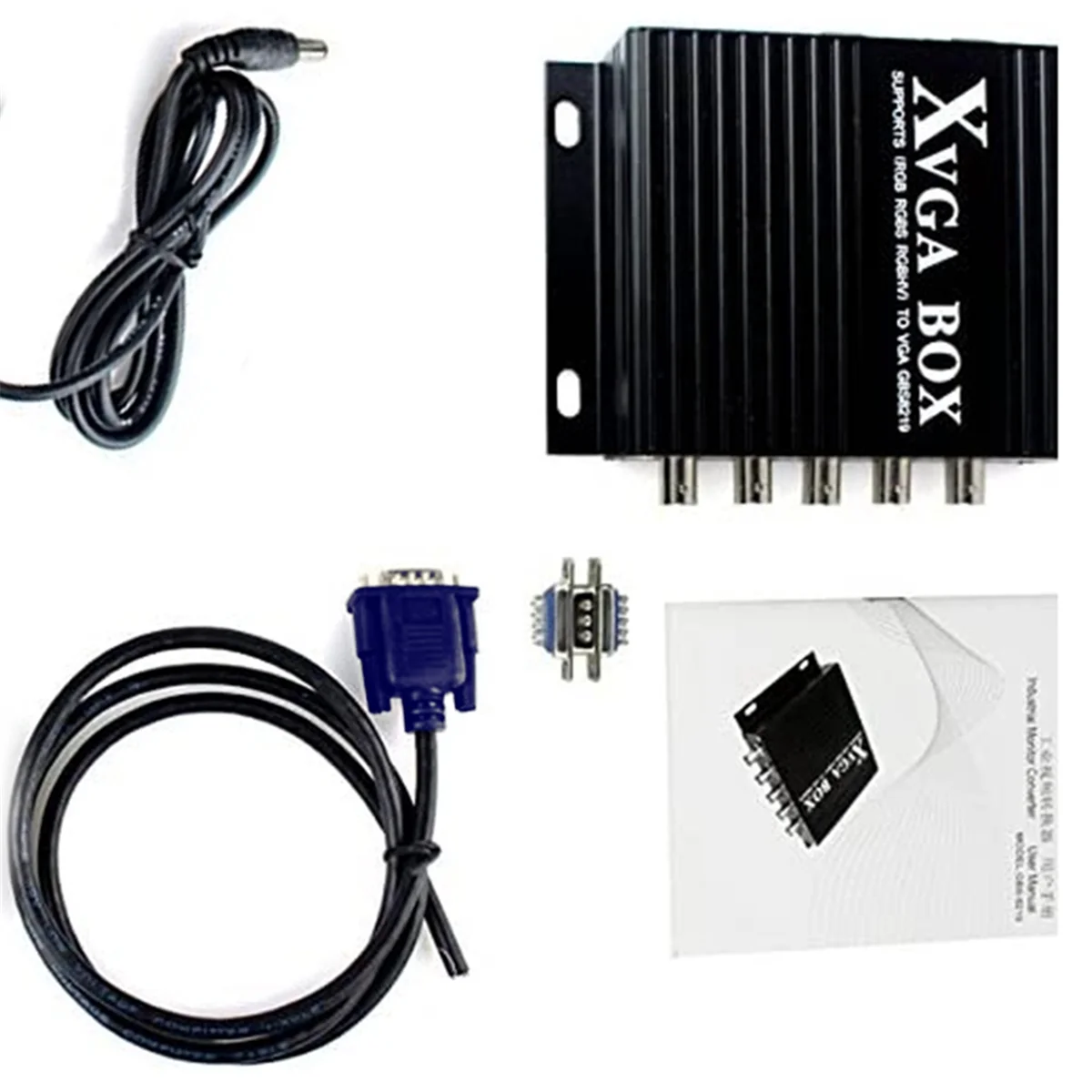 XVGA 박스 RGB RGBS MDA CGA EGA to VGA 산업용 모니터 비디오 컨버터, GBS-8219 산업용 모니터 컨버터, 미국 플러그