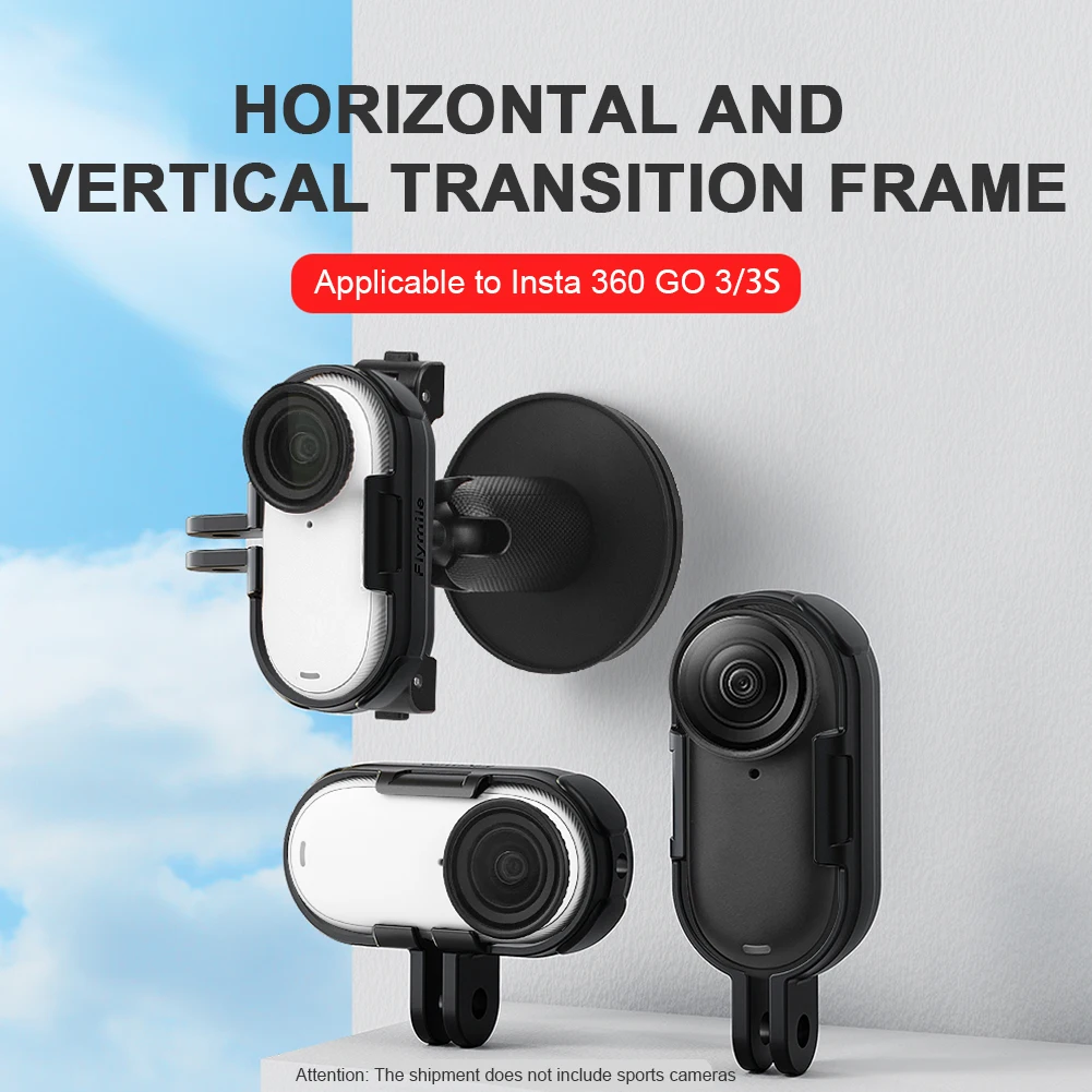 Insta360 GO 3 GO 3S 프레임 쉘 확장 케이스 어댑터 마운트 + 긴 나사 열 방출 브래킷 보호 브래킷 프레임