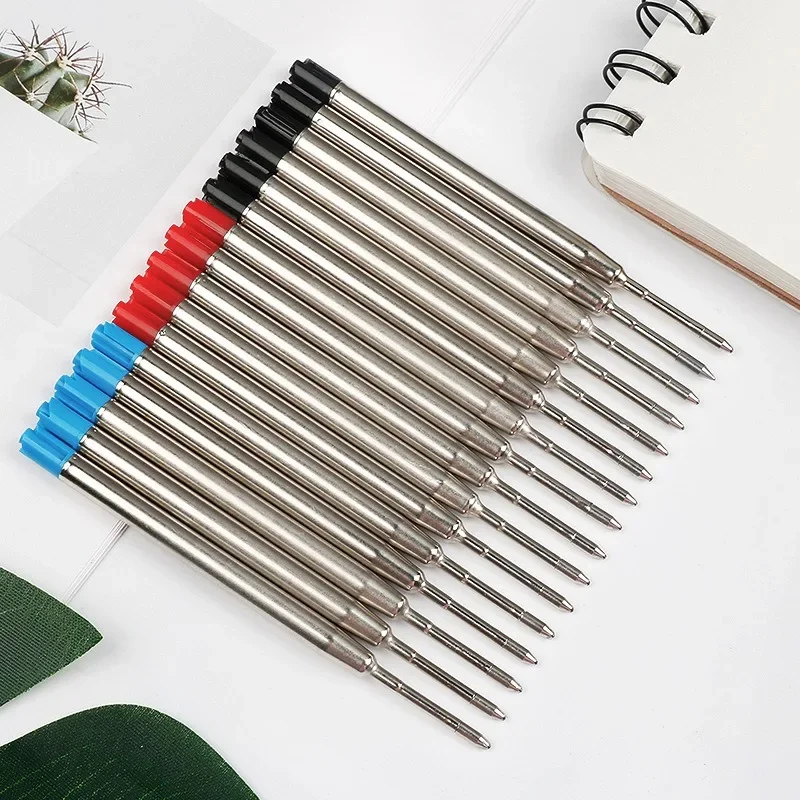 Ballpoint Pen Refill Set - Medium Point, Assorted Colors, Metal Ink Rods, 3.9-Inch Length