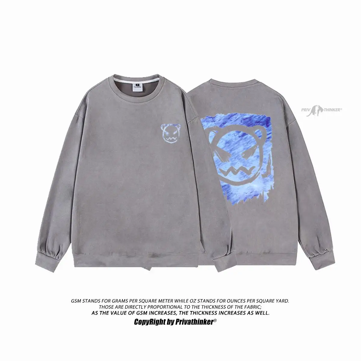 

Hybskr Women Kawaii Bear Graphic Sweatshirt Suede Hoodies Hip Hop Pullover Vintage Tops Autumn New Female Harajuku Streetwear