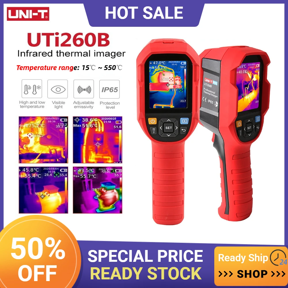 UNI-T UTi260B Uti120S Handheld Infrarood Warmtebeeldcamera Resolutie ...