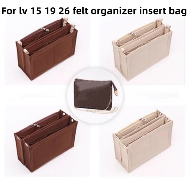 For Toiletry Pouch 19 26 Bag Purse Insert Organizer With D Ring