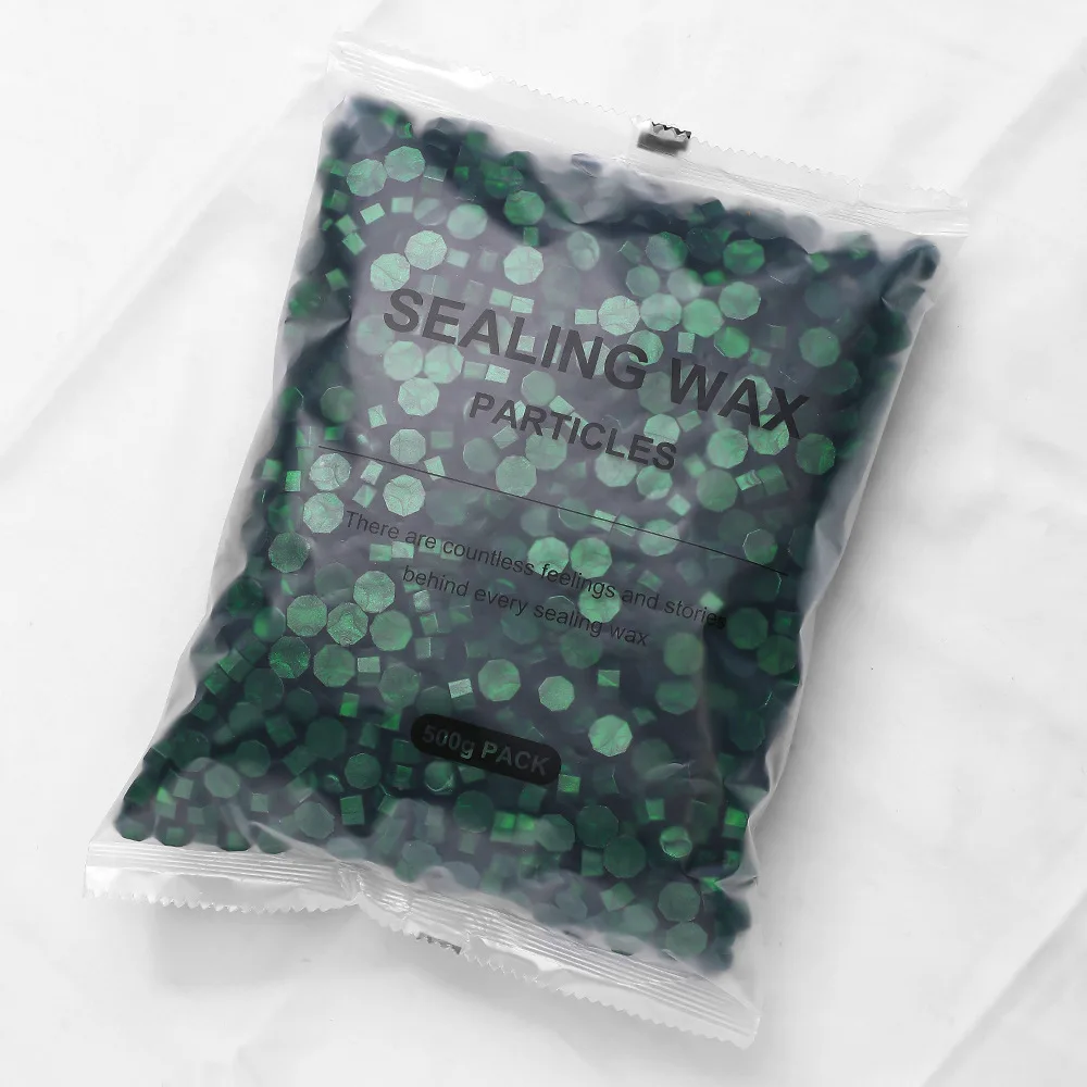 Gold Wax Particles for DIY Greeting Card Scrapbooking