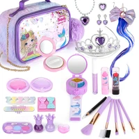 Kids Makeup Kit for Girl Washable Safety Nontoxic Pretend Play Make Up Toys for Children Little Princess Christmas Birthday Gift 1