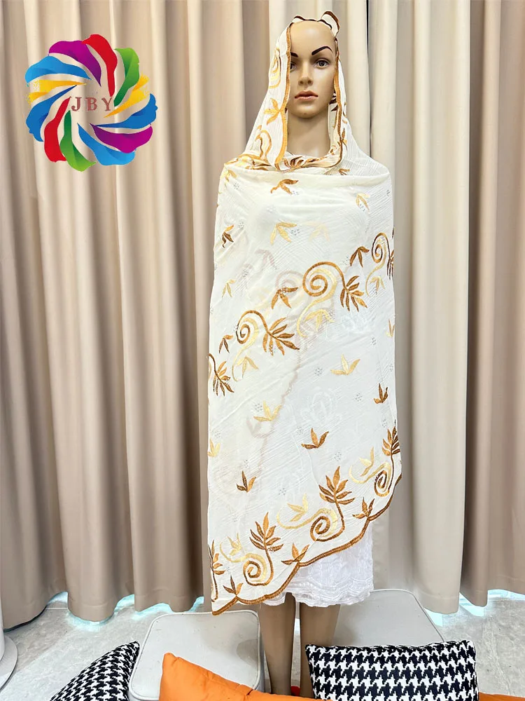 free shipping New Style African Muslim Headitechiffon Embroidered Scarf Dubai Headscarf Shawl Islamic Ramadan Hijab Prayer Scraf