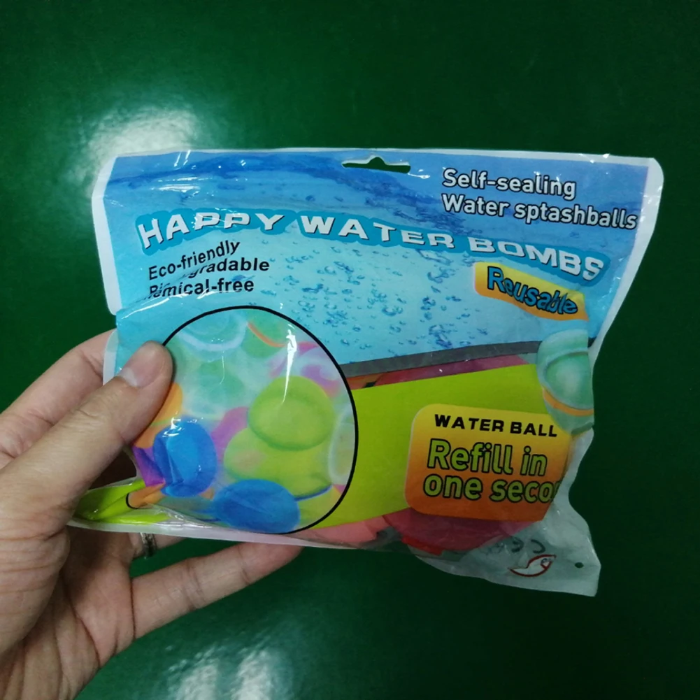 12 Pcs Outdoor Summer Toys Magnetic Reusable Water Ball Fun Water Fight Game Self Sealing Water Splash Ball Pool Beach Bath Toys 6