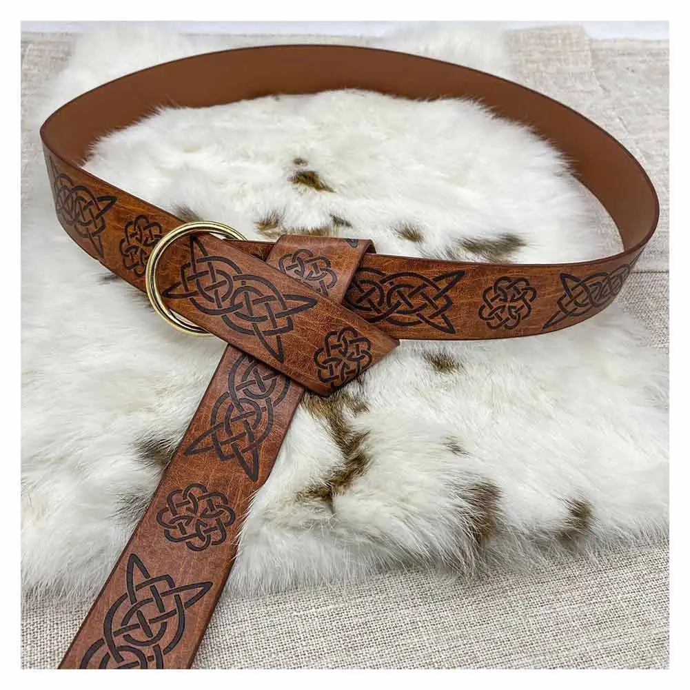 Viking Renaissance cosplay fantasy belt pouch bracers medieval pirate costume accessories brown black waist bag fanny pack props