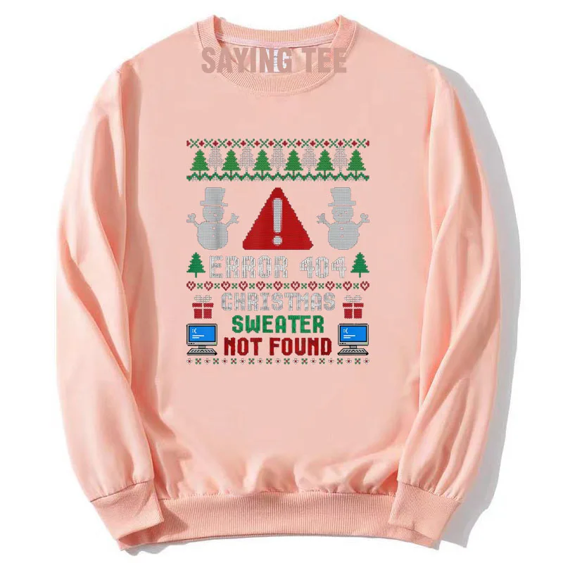 Computer Fehler 404 hässlichen Weihnachts pullover nicht lange Ärmel Pullower T-Shirt lustige Computer-Programmierer Nerd Weihnachts kostüm gefunden – Detail 8