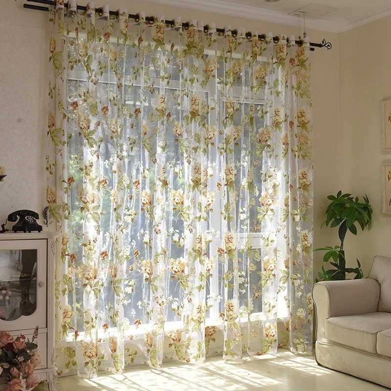 Backdrop Curtain Beautiful Rose Tulle Curtains Living Room Bedroom Finished Curtains Curtains Beautiful and Romantic 2