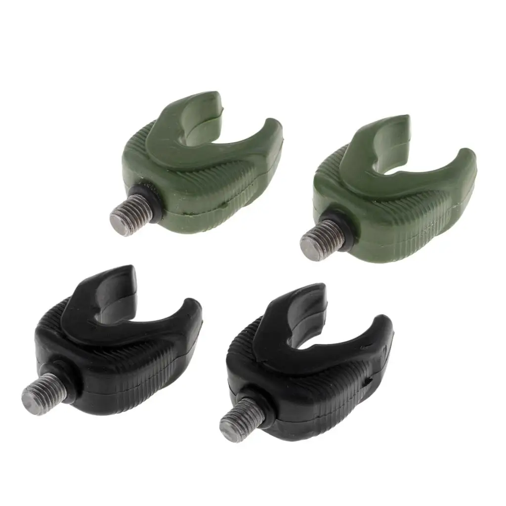 2 Pieces Rod Butt Rests for Carp Coarse Fishing Pod Fitting Green / Black