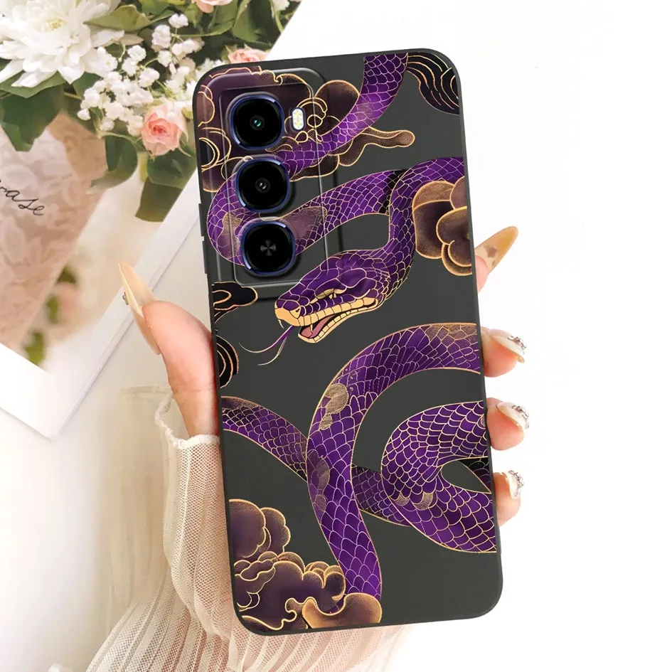 Stylish Flower Soft Liquid Silicone Phone Case Cover