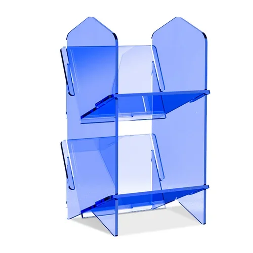 

GY Acrylic Bookcase Transparent High-End Floor Shelf Creative Small Bookcase Desktop Modern Simple Storage Holder