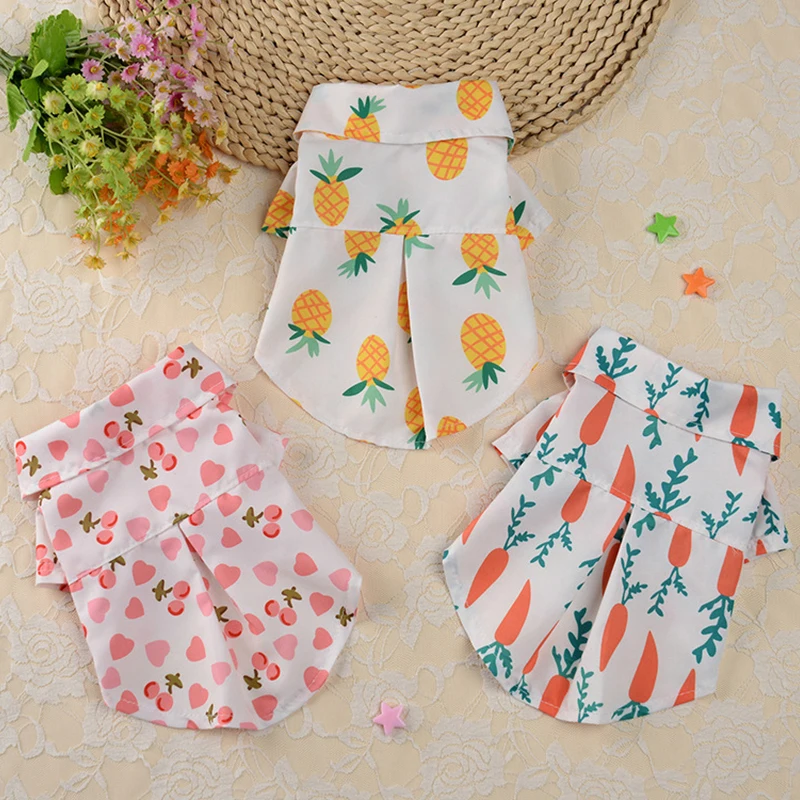 

Hawaiian Beach Puppy Summer Clothes Cool Breathable Puppy Dog Shirts For Small Medium Dogs Vest Clothing Cat T-Shirts Apparels