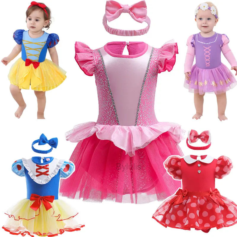 Cosplay Costume Animal Tutu Skirt Outfit Baby Girls Princess Sofia Outfit Anna Elza Infant Baby Tutu Dress Kids Girls Costume Romper Aurora Belle Clothes Costumes Dress