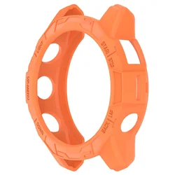 Durable Silicone Bumper Protective Case - Hollow Design - 42MM (Orange)