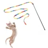 Interactive Cat Rainbow Wand Toys, Interactive Cat Teaser Wand String, Colorful Ribbon for Most Cats and Kittens 5