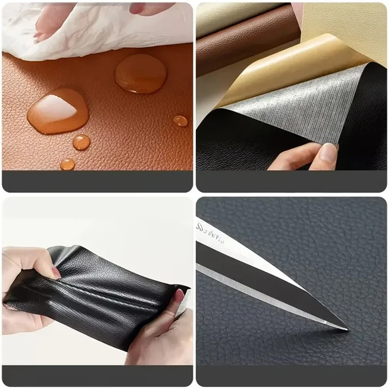 Leather Repair Tape Leather Repair Sticker Leather Patch Leather Repair Leather Repair Patch Leather Repair Material Self Adhesive Leather Sticker 200x138CM Self Adhesive Leather Sofa Repair Patch Car Seat Sofa Repairing Patches DIY Car Seat Bag Home Sheets RepairPatches