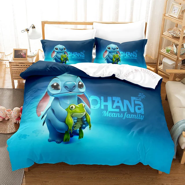 Ensemble de literie Disney Lilo et Stitch, housse de couette, décor de  chambre à coucher double pour enfants, garçon, fille, Queen Size, King Size  - AliExpress