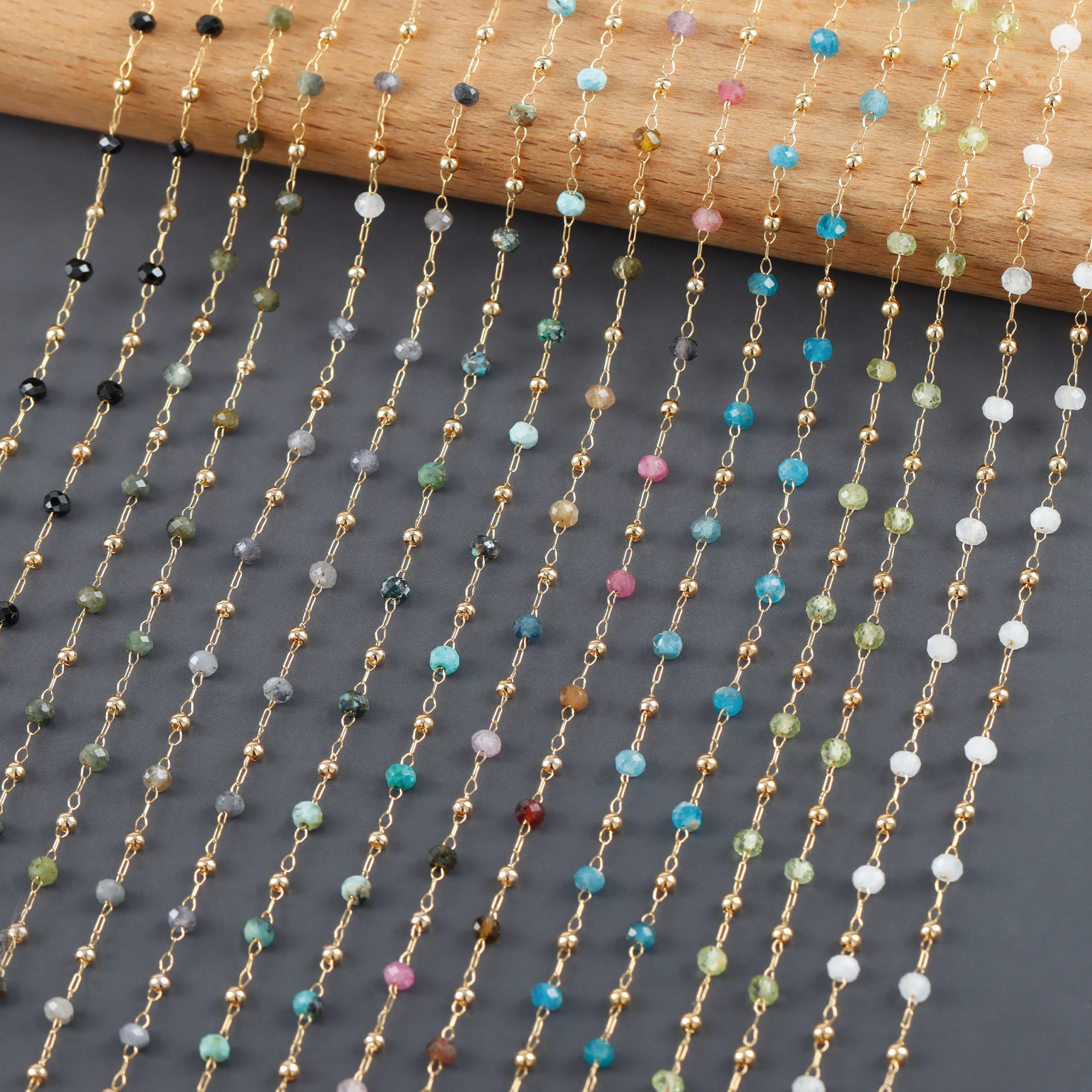 assoonas,C256,DIY-Kette,Edelstahl,Naturstein,REACH-konform,nickelfrei,Schmuckherstellung,DIY-Armband-Halskette,1m/Stück