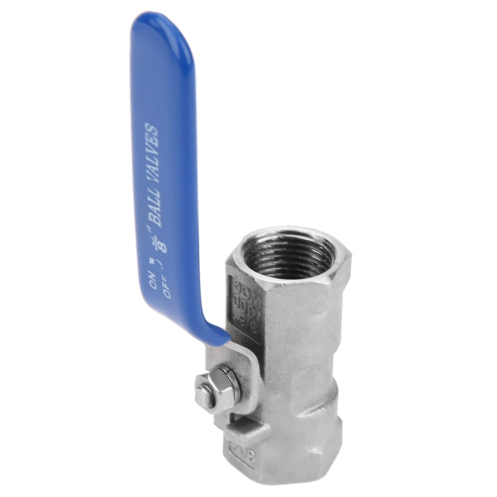 Stainless Steel SS304 Reduced Port Pipe Ball Valve Female Threaded 6 Sizes