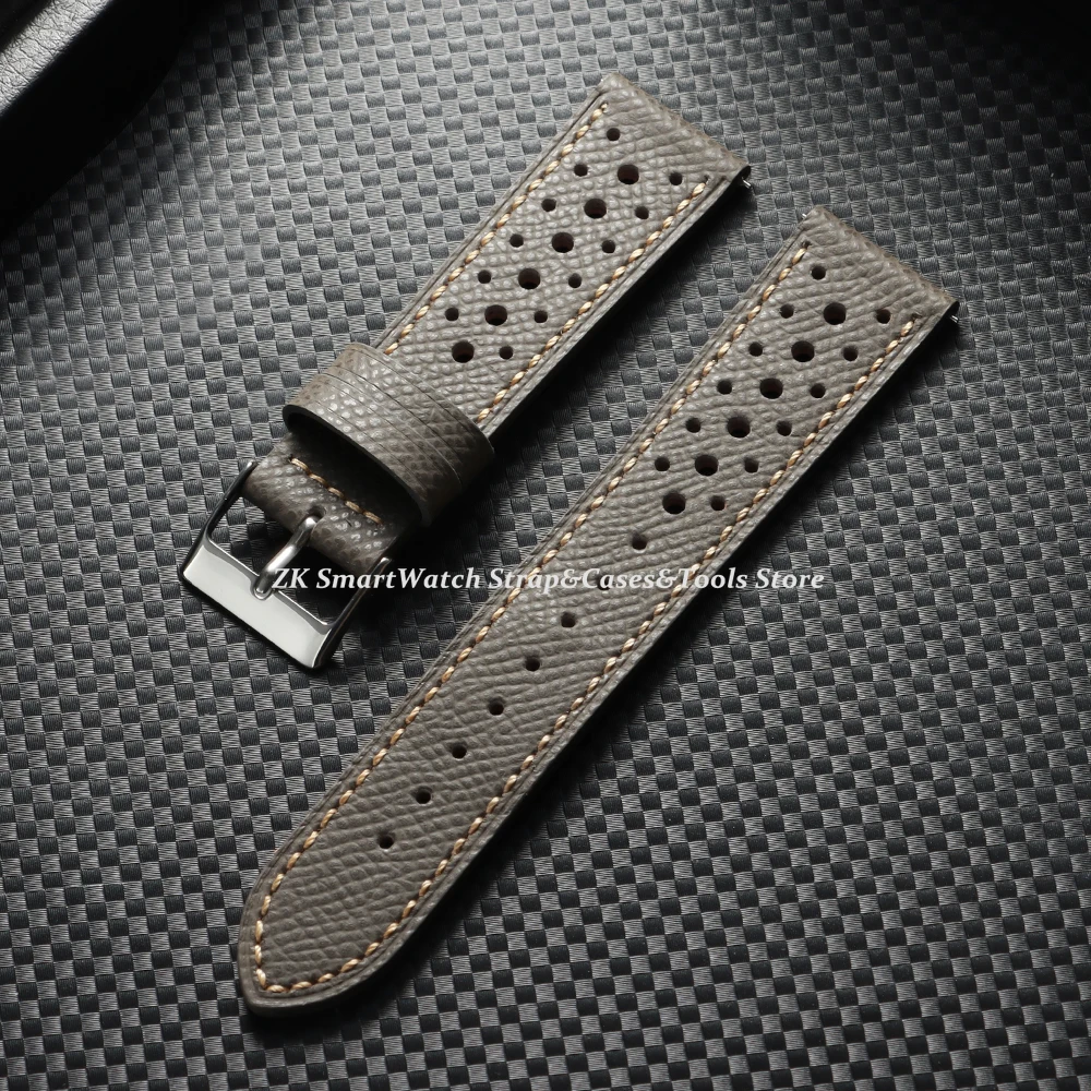 18mm 19mm 20mm 22mm Vintage Echtes Lederband Männer Frauen Universal Rindsleder Bands Atmungsaktive Quick Release armbänder für Seiko – Detail 9
