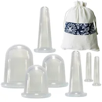 2 4 7Pcs/Set Silicone Anti Cellulite Cup Vacuum Massage suction Cups Body Pain Relief Roller Manual Suction Cups Cupping Therapy 1