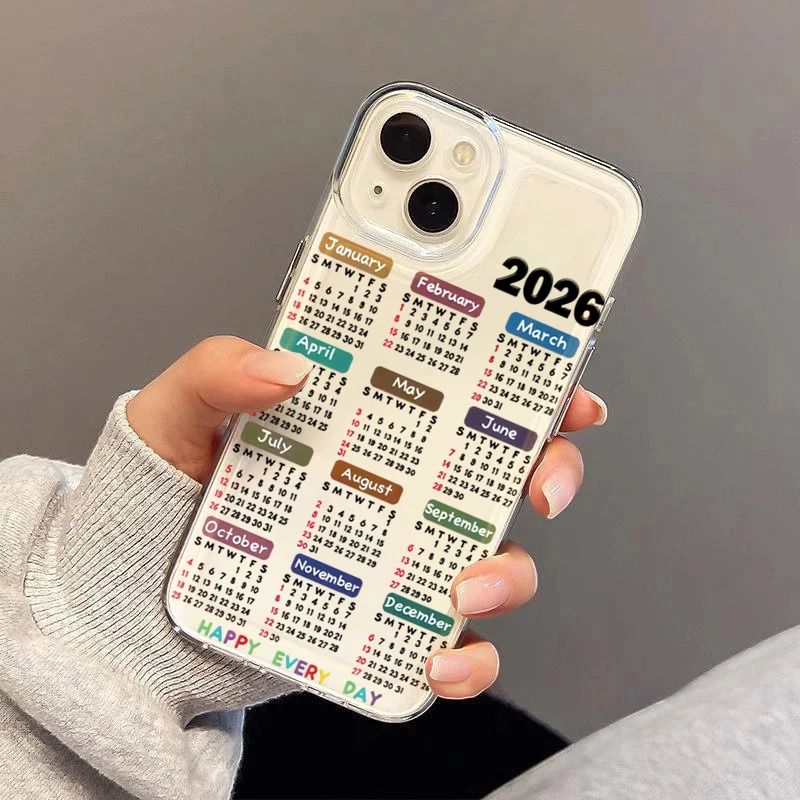 Sunlight Painting Transparent Phone Case - 2026 Calendar Design