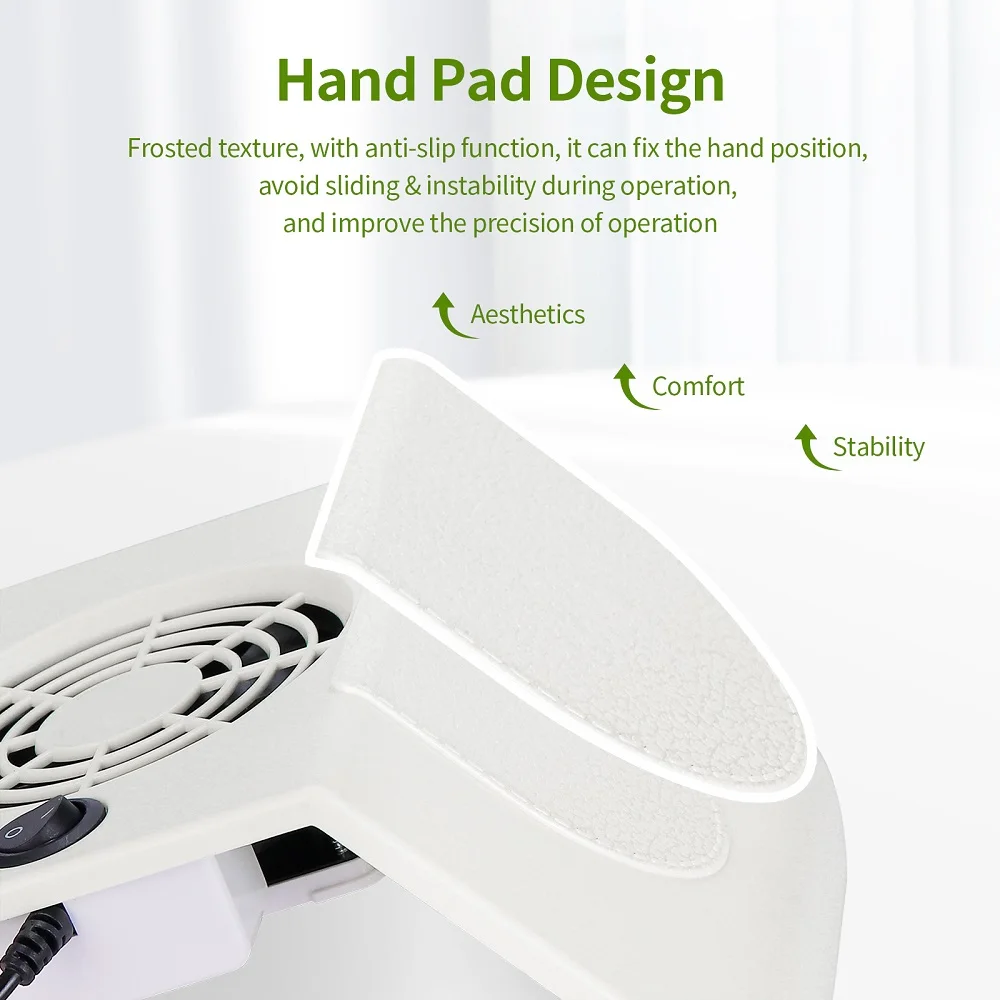 USB Mini Nail Dust Collector Portable Nail Dust Extractor Nail Vacuum Cleaner Fan With 2 Dust Filter Bags Nail Art Manicure