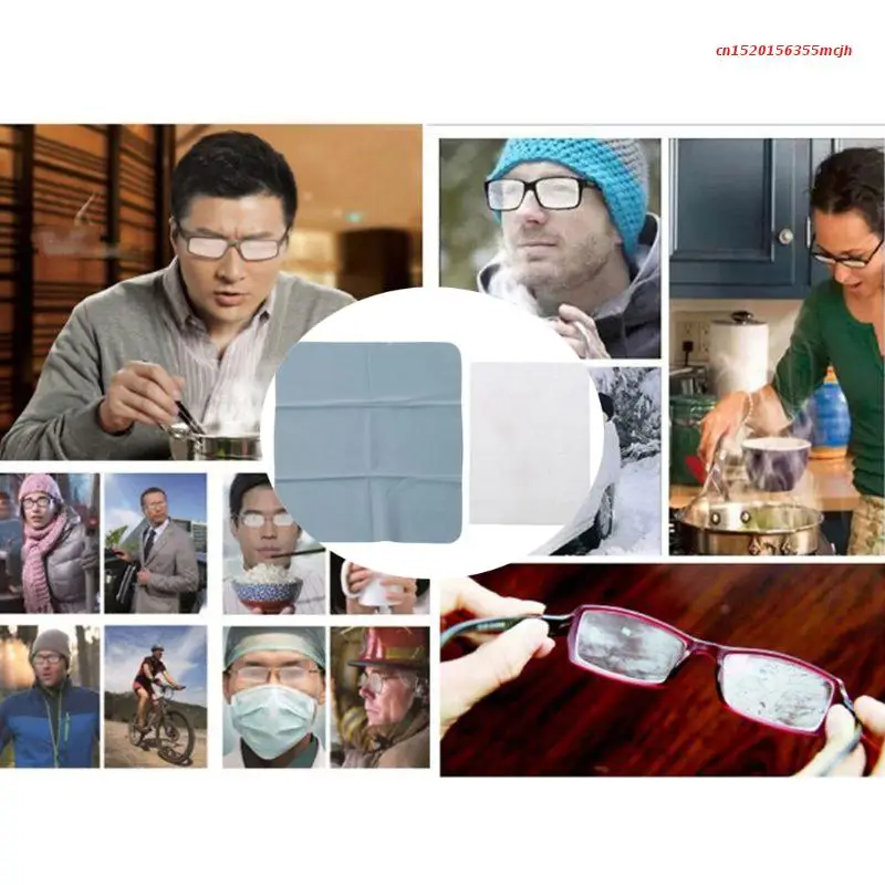 Anti-fog Cloth for Glasses Wet Antifog Lens Cloth Individually Wrapped Disposable Defogger Eyeglass for