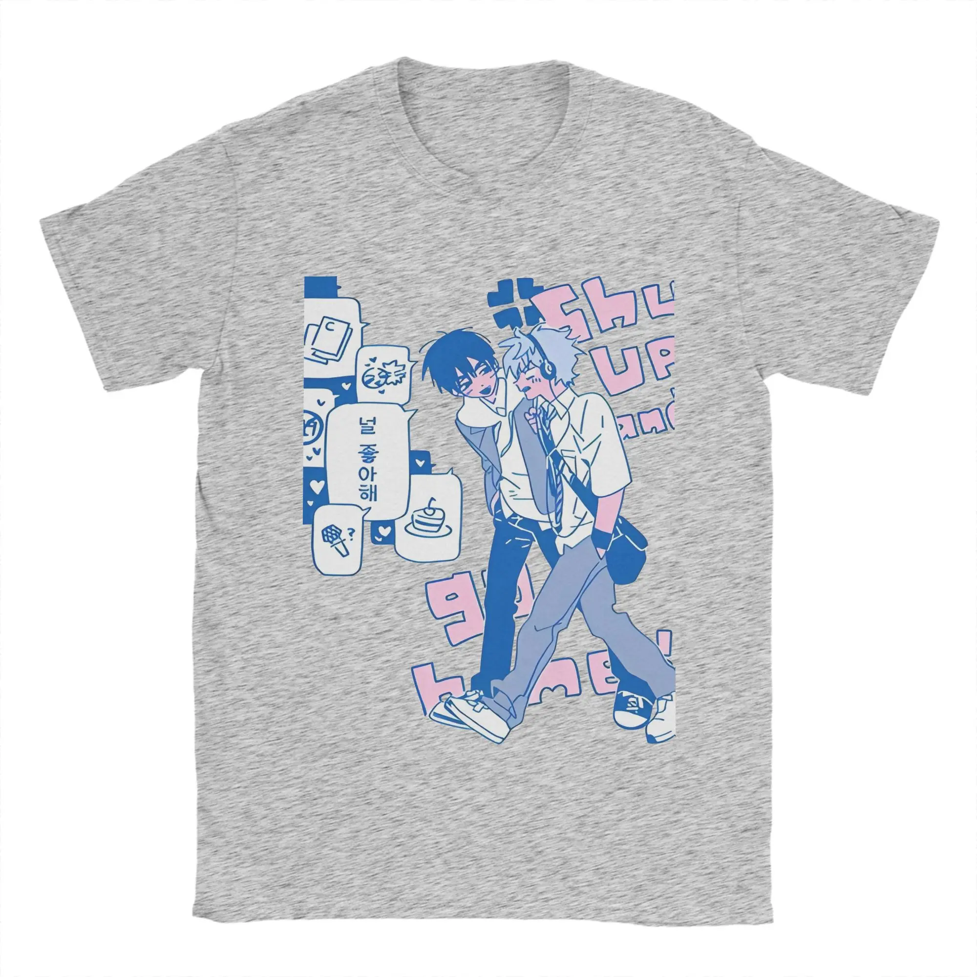 Men's Pure Cotton Vintage Crewneck T-Shirt - Short Sleeve Graphic Tee Gift Idea