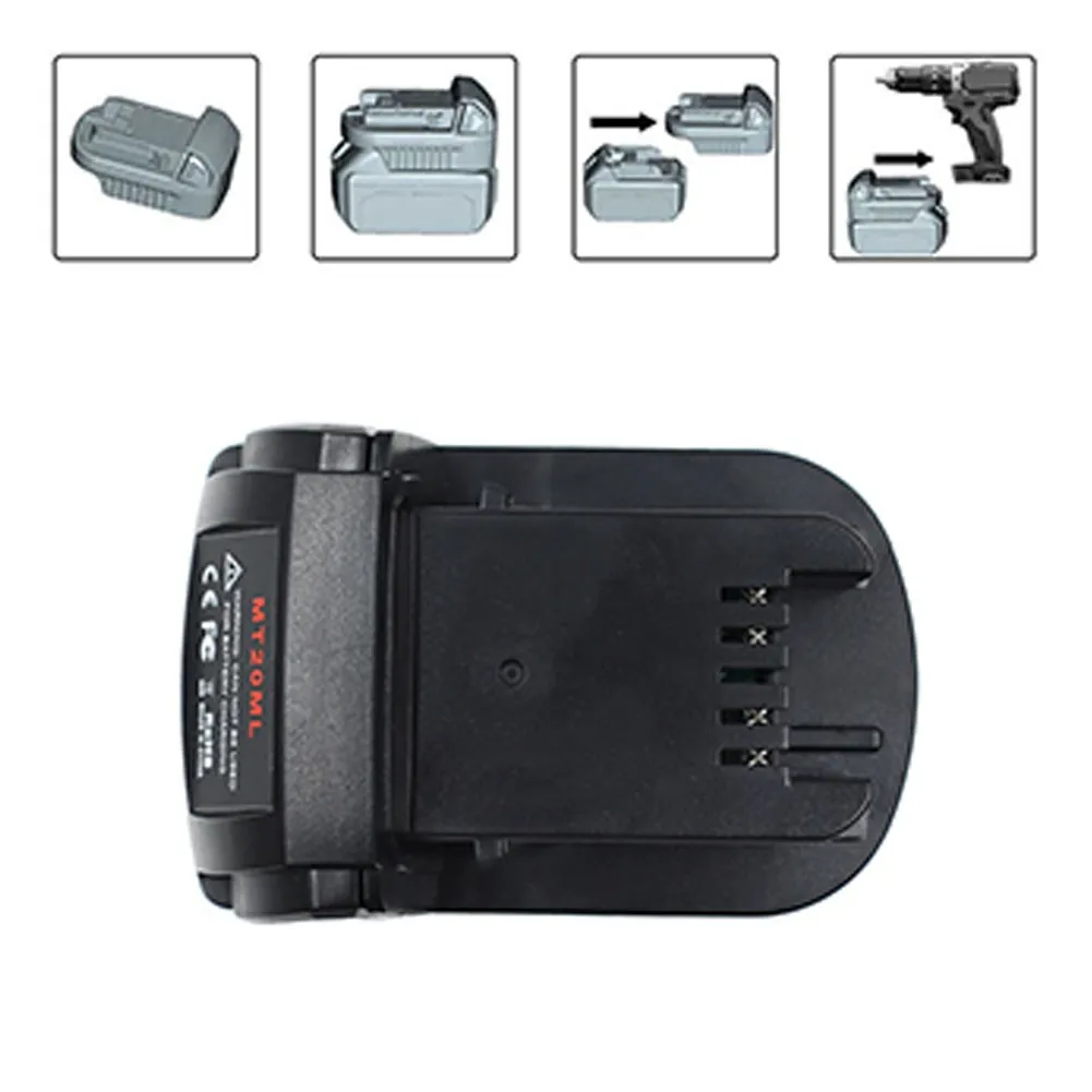 MT20ML Battery Adapter Converter For Makita 18V Li-ion Battery To Milwaukee 18V