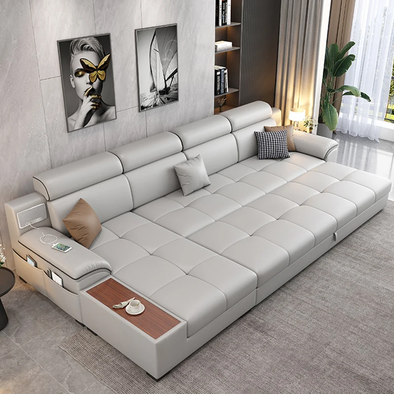 

Relax Large Nordic Sofa Fancy Waterproof Wood Reading Sofabed Living Room Puffs Sofa Lazzy Leather Salon Meuble Home Furniture