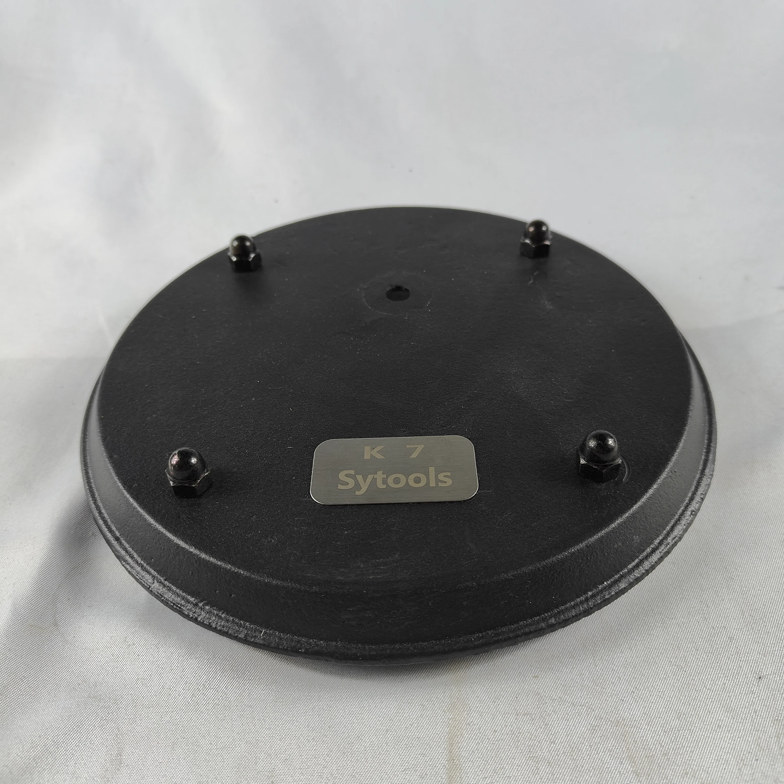 

DIY knife sharpener Disc cast iron metal base with 4 non-slip foot pads 600g diameter 200mm
