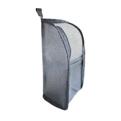 Versatile Waterproof Mesh Toiletry Bag for Women - Ideal for Travel, Home, and Gym Use (Black)