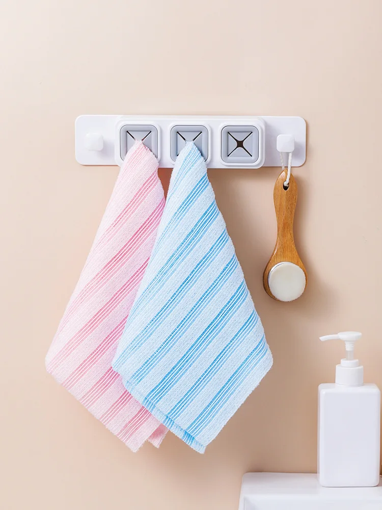 Japanesestyle Nonperforated Towel Storage Hook Creative Paste Towel
