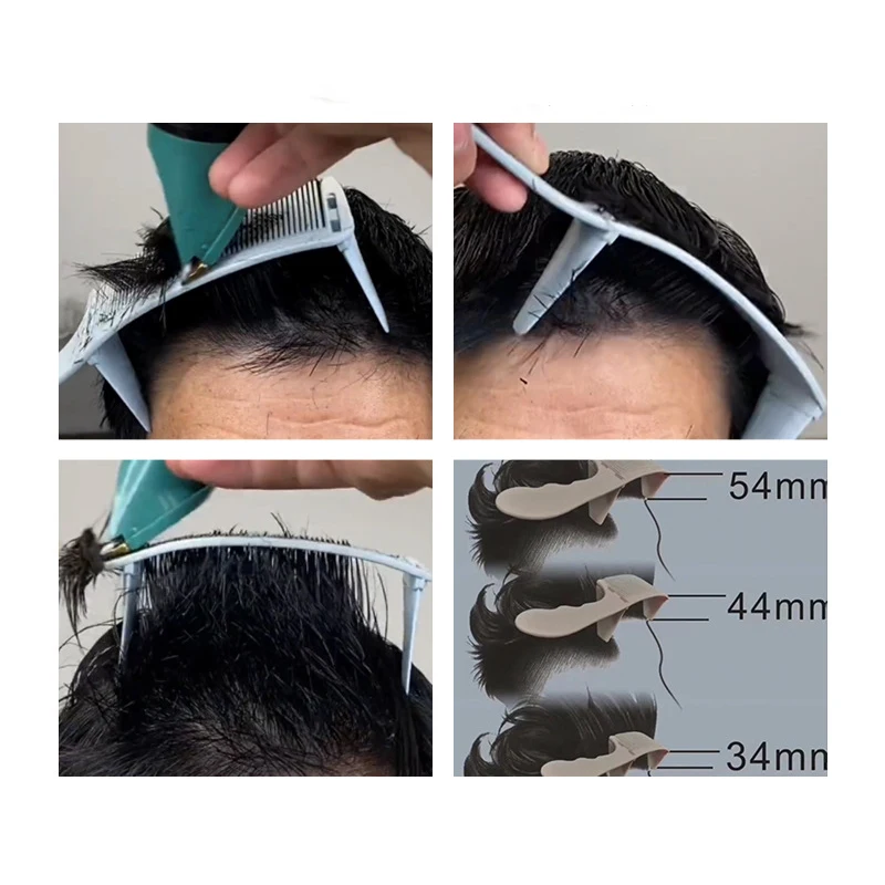1/3개입 바버 헤어 빗 세트 플랫탑 헤어 커팅 페이딩 스타일링 빗 남성용 페이드 브러쉬 살롱 헤어 도구 액세서리