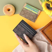 Portefeuilles de luxe pour femmes, porte-cartes multifonction en cuir PU, petit sac à cartes, porte-monnaie court pour femmes 3