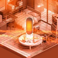 Desktop Electric Heater 500W Portable Home Electric Heater Intelligent Thermostat Fan Winter Electric Heater Heating Tools 5
