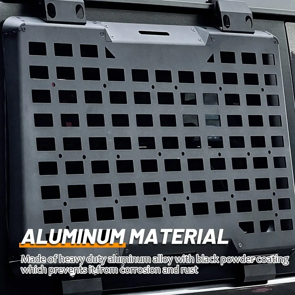 Left Rear Window Storage Molle Panel Flank Kit Window Protective Decoration For Jeep Wrangler JL-4Door
