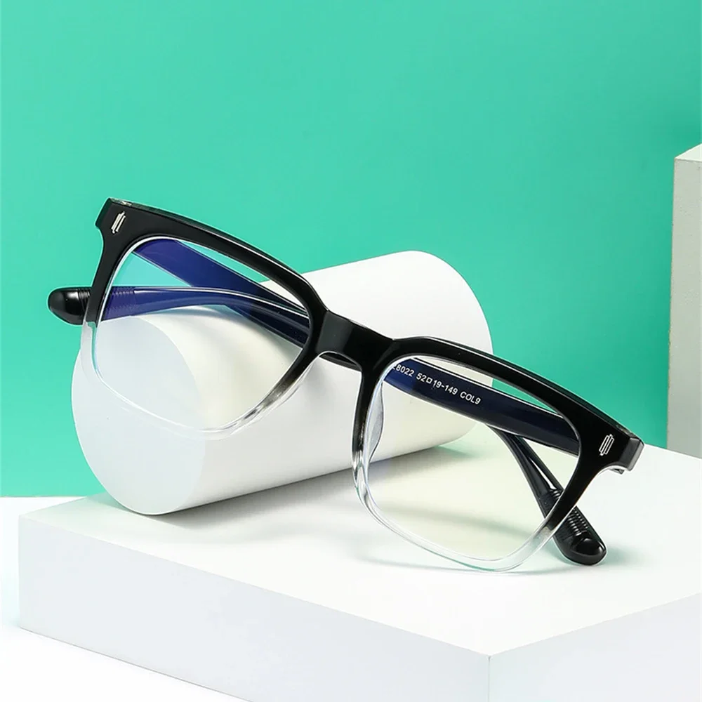 Vivibee Vintage Women Blue Light Blocking Glasses Clear Square Men Matte Black Computer Retro Uv400 Occhiali Da Vista Oversize